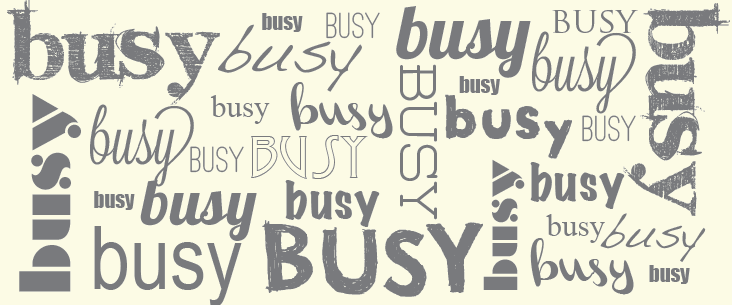 17- occupato – busy – 忙碌